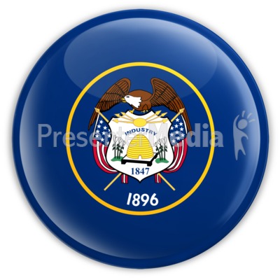 Badge of Utah Presentation clipart