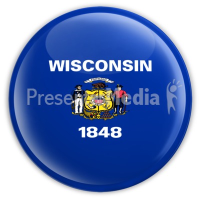 Badge of Wisconsin Presentation clipart