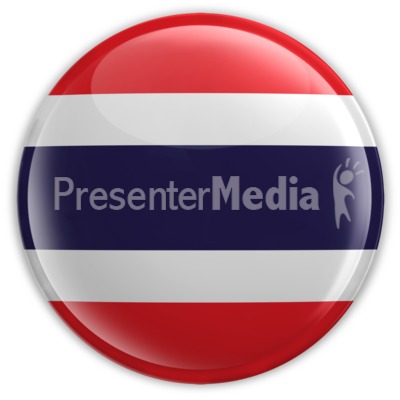 Badge of the Flag of Thailand Presentation clipart