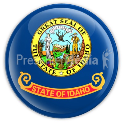 Badge of Idaho Presentation clipart