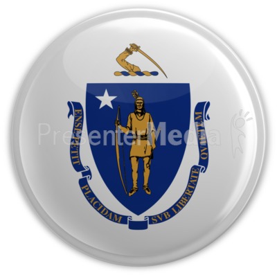 Badge of Massachusetts Presentation clipart