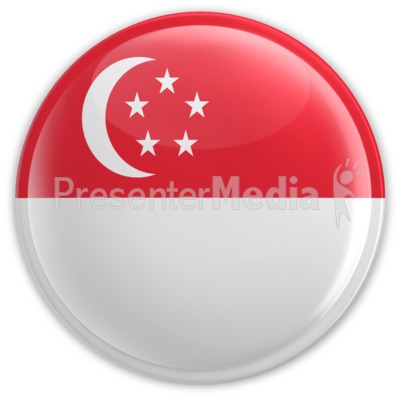 Badge of Singapore Flag Presentation clipart