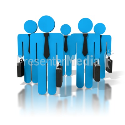 Group Of Business People Presentation clipart