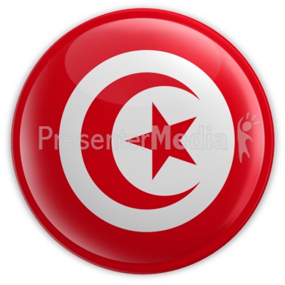 Badge of Tunisia Flag Presentation clipart