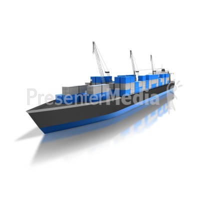 Cargo Ship Presentation clipart