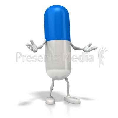 Medicine Pill Figure Presentation clipart
