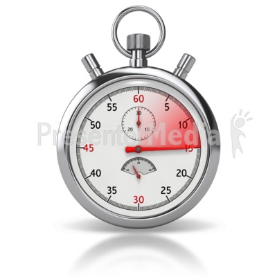 Stop Watch Fifteen Seconds Presentation clipart