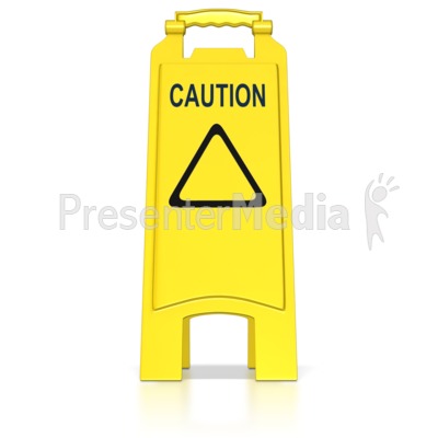 Floor Caution Sign Presentation clipart