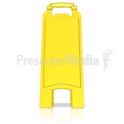 Blank Floor Caution Sign Presentation clipart