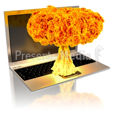 Notebook Nuclear Blast Presentation clipart