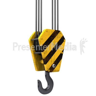 Construction Hook And Cable Presentation clipart