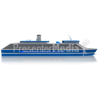 Cruise Ship Side Presentation clipart