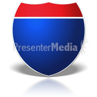 Interstate Sign Blank Presentation clipart
