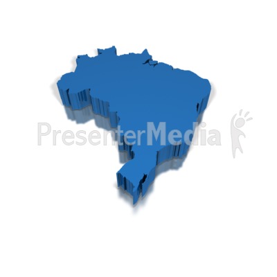 3-D Brazil Presentation clipart
