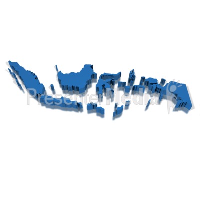 3-D Indonesia Presentation clipart