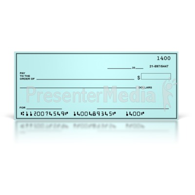Blank Check Presentation clipart