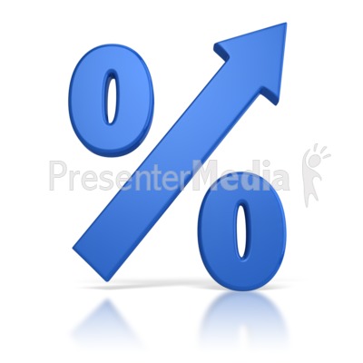 Percentage Going Up Presentation clipart