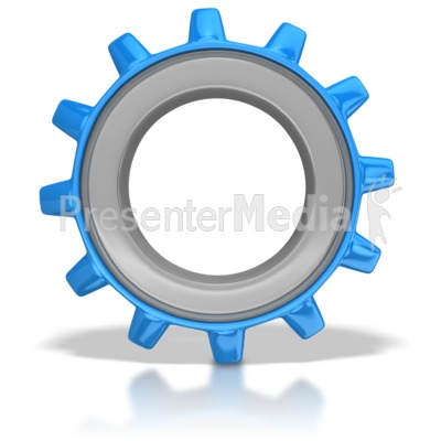 Single Gear Presentation clipart