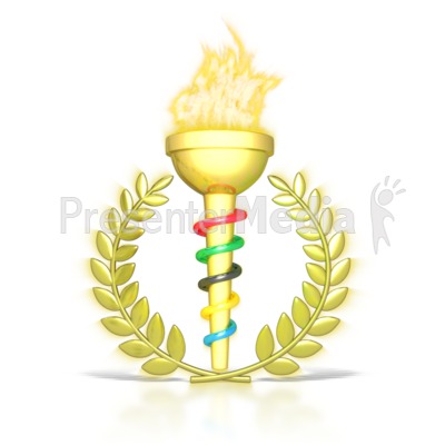 This clip art shows a golden