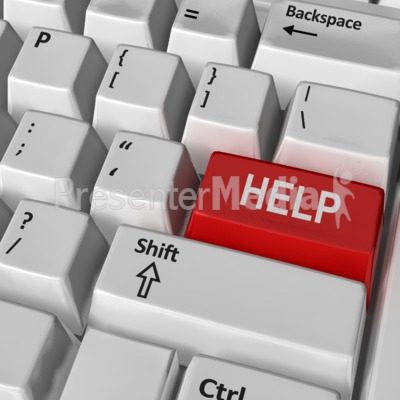 Keyboard Help Key Presentation clipart