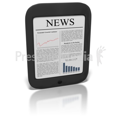 eReader News Presentation clipart