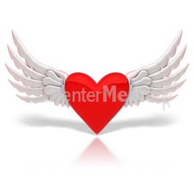 Winged Heart Presentation clipart