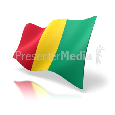 Guinea Flag Presentation clipart