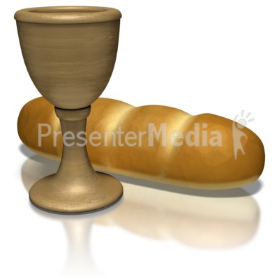 Bread And Clay Chalice Presentation clipart