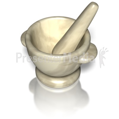 Mortar and Pestle Presentation clipart