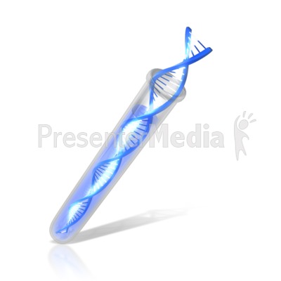 Dna in a Test Tube Presentation clipart