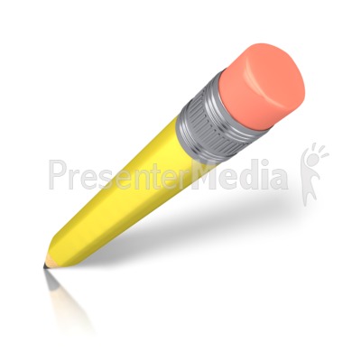 Angled Pencil Presentation clipart