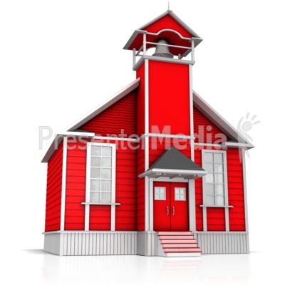Old Fashion School House Presentation clipart