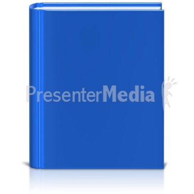 Front Facing Book Colored Presentation clipart