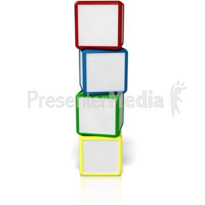 Blank Four Stack Presentation clipart