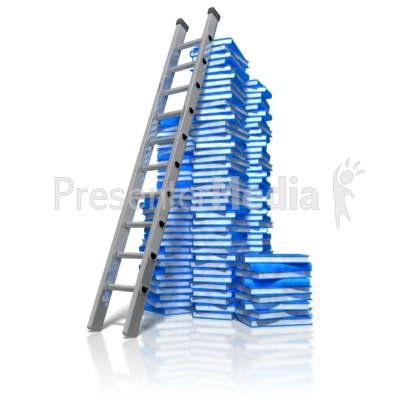 Books And Ladder Presentation clipart