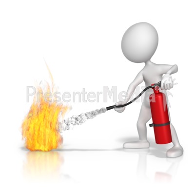 Spray Fire Extinguisher Presentation clipart