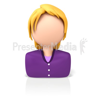 Casual Woman Icon Presentation clipart