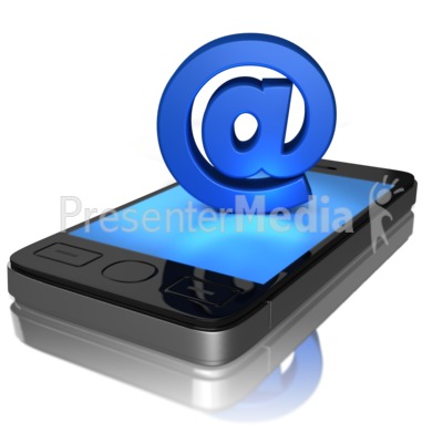 Mobile Email Presentation clipart
