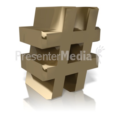 Golden Number Sign Presentation clipart