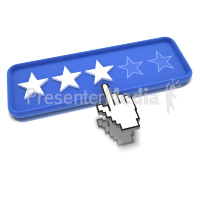 Three Star Pointing Presentation clipart