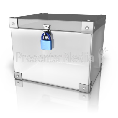 Locked Up Box Presentation clipart