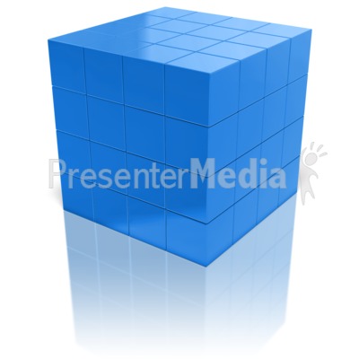 Array Of Cubes Presentation clipart