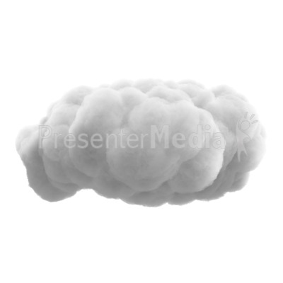 Fluffy Cloud Presentation clipart
