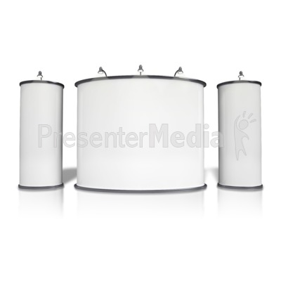 Advertising Booth Design Three Presentation clipart