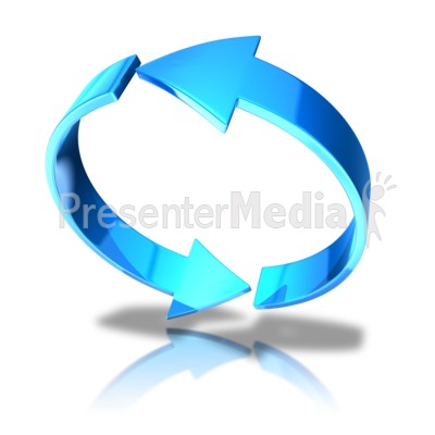 Arrows Tail Spin Presentation clipart