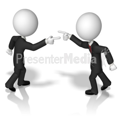Business Figures Accusing Presentation clipart