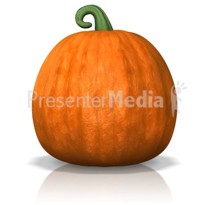 A Single Pumpkin Presentation clipart