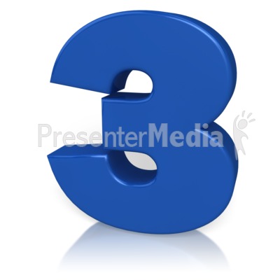 Number Three Presentation clipart