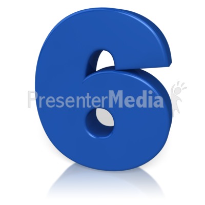 Number Six Presentation clipart