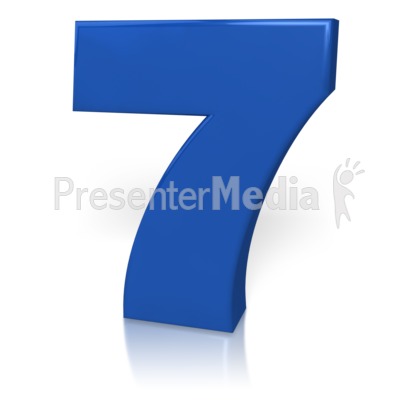 Number Seven Presentation clipart